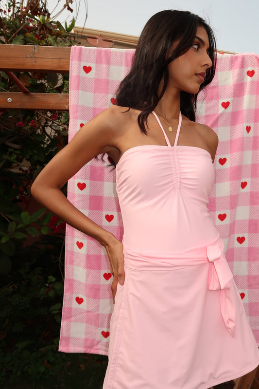 Coral mia pink swimsuit