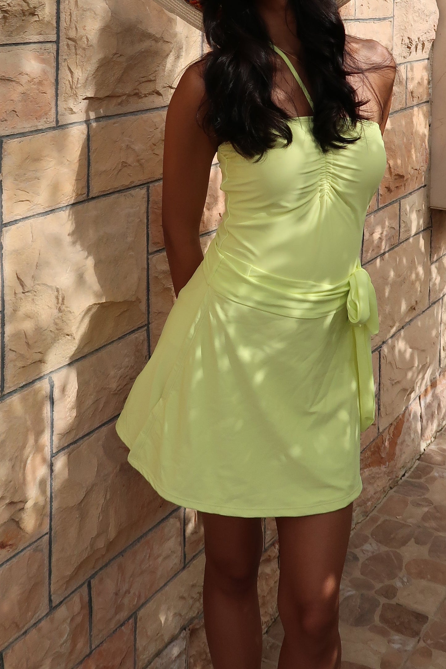 Coral mia yellow skort