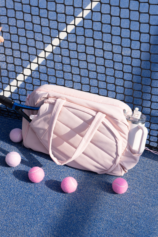 Pink tennis bag
