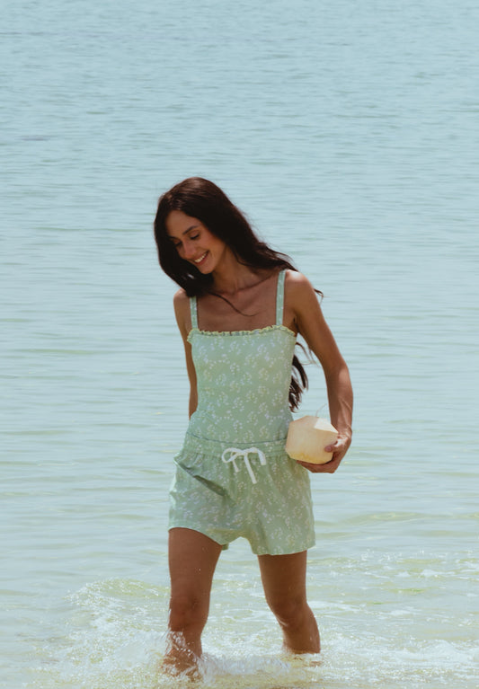 Matcha low rise shorts